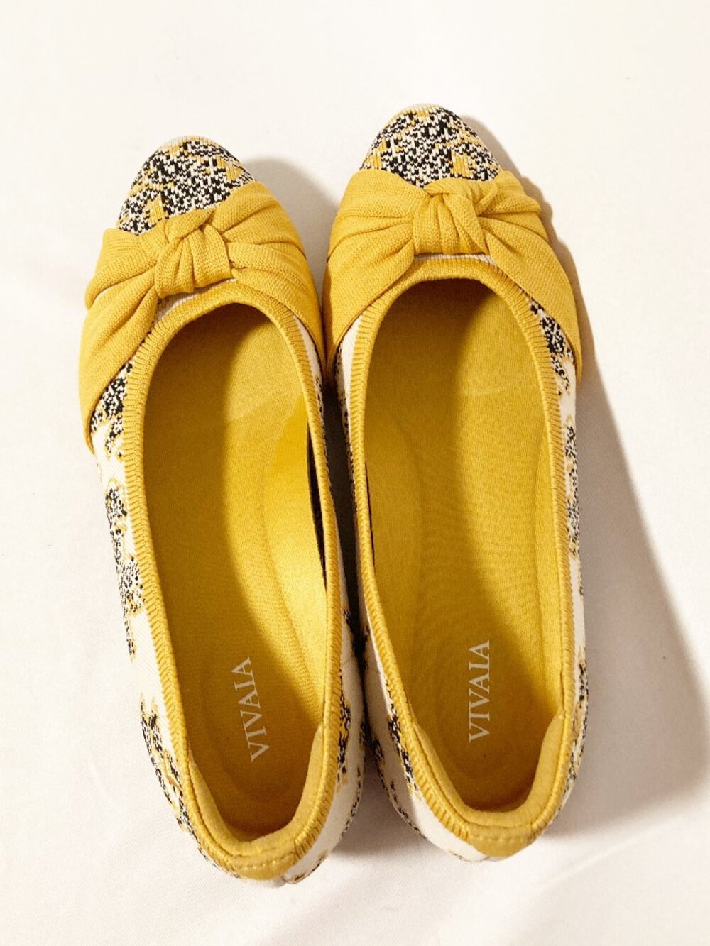 VIVAIA Bibi Almond-Toe Knotted Flats Size EU 38 US 7-7.5 - Picture 7 of 10